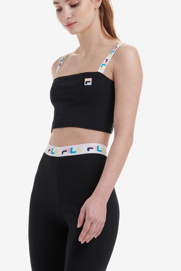 Fila Topy Damske Čierne - Mira Strapped Bandeau Vypredaj - Slovakia 50681-LXDS